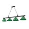 Z-Lite Cordon 4 Light Billiard, Matte Black & Green 2306-4MB-PGR - alternate 2